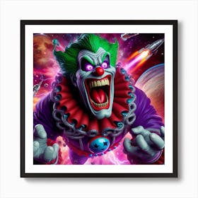 Joker In Space Art Print