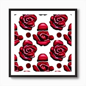 Red Roses Art Print