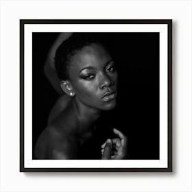 Black And White Portrait 1 Art Print