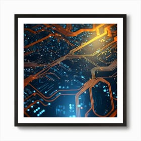 Circuit Board 21 Art Print