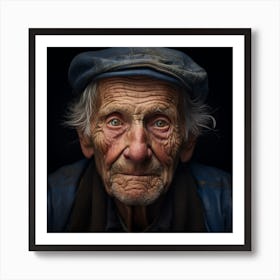 Portrait Of An Old Man Art Print