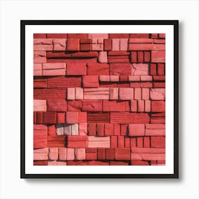 Red Brick Wall 7 Art Print