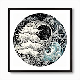 Azure Wave Art Print