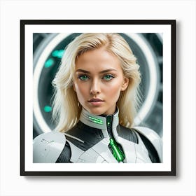 Futuristic Woman 30 Art Print