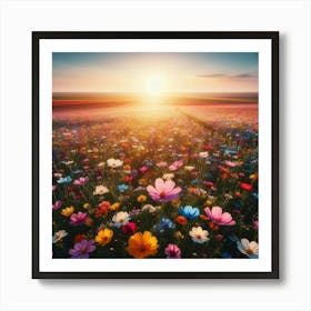 Field Of Flowers Art Print