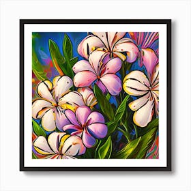 Alstroemeria Flowers 2 Art Print