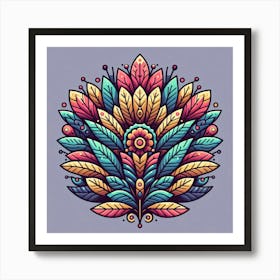 Abstract Floral Design Art Print