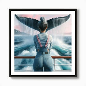 Whale Tail 1 Art Print