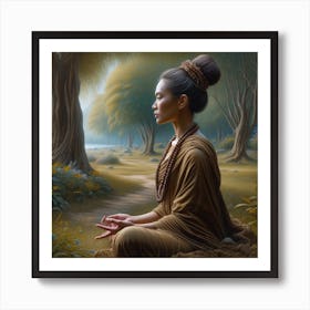 Buddha In Meditation 2 Art Print