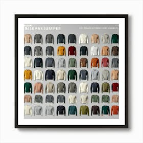 Collection Of Sweaters Art Print