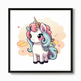 Cute Unicorn 298 Art Print