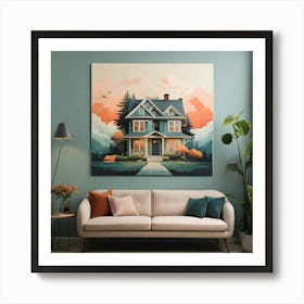 Default Create A Unique Wall Art Of Mention House 2 (1) Art Print