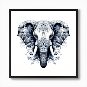 Elephant Series Artjuice By Csaba Fikker 018 1 Art Print