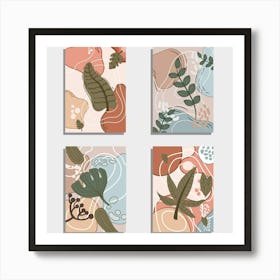 Set Of Abstract Paintings Art Print