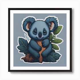 Koala Sticker 1 Art Print