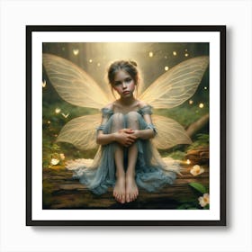 Fairy Girl In The Forest 2 Art Print