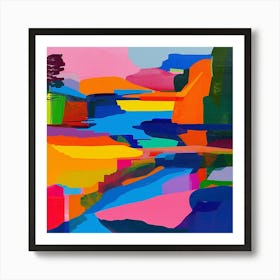 Abstract Park Collection Cheonggyecheon Park Seoul 1 Art Print