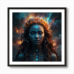 Queen of the cosmos Art Print