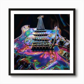 Psychedelic Guitar 2 Art Print