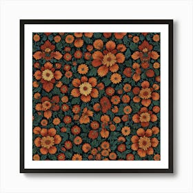 Floral Pattern 1 Art Print