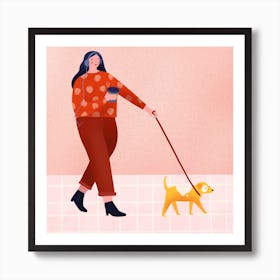 Dog Walk Art Print