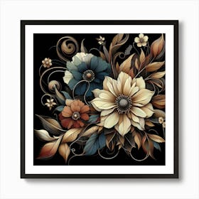 Floral Painting Art Print