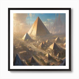 Egyptian City 6 Art Print