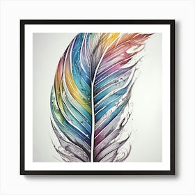 Feather Feather Feather 23 Art Print