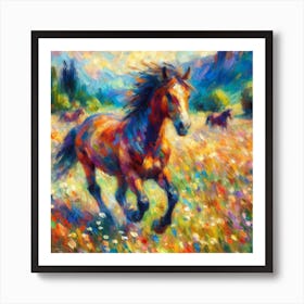 Horse Art images Art Print