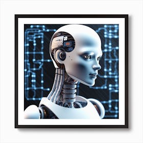 Robot Portrait 9 Art Print