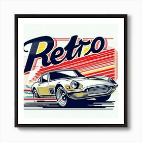 Retro t shirt image Art Print