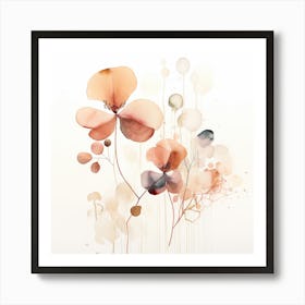 Watercolor Flowers Art Print