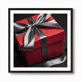 Red Gift Box 1 Art Print