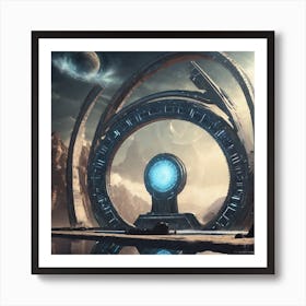 Futuristic Spaceship 3 Art Print