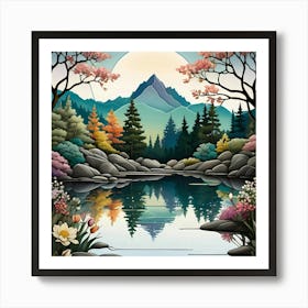 Landscape Painting Art Print