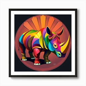 Rhino 7 Art Print