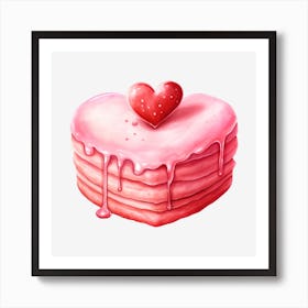 Valentine'S Day Cake 7 Art Print