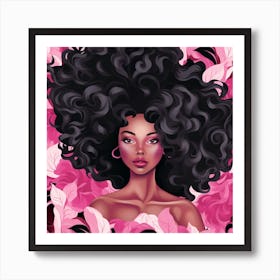 Afro Girl 40 Art Print