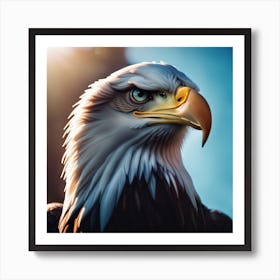 Bald American Eagle Art Print