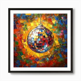 Disco Ball Art 50 Art Print