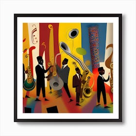 Jazz Band 1 Art Print