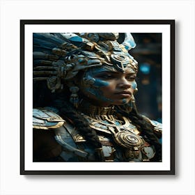 Aztec Warrior Art Print