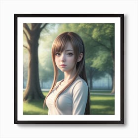 Portrait Of A Girl Art Print