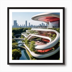 Futuristic Building 9 Art Print