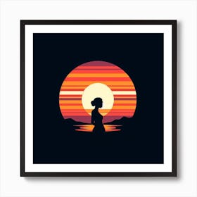 Sunset Silhouette 5 Art Print