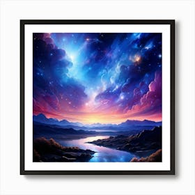 Sky At Night Art Print