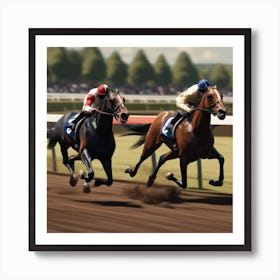 Horse Racing 5 Art Print