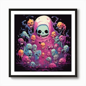 Skulls And Skeletons Art Print