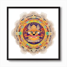 Tibetan God Art Print