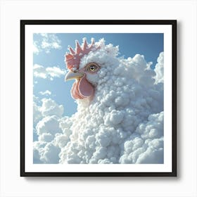 Chicken In The Clouds Art Print